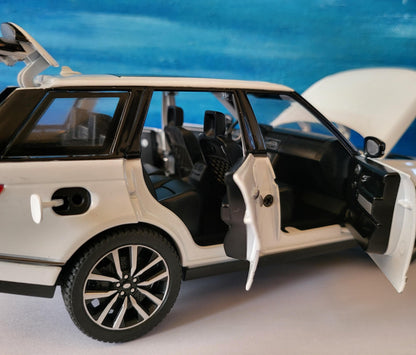 Personalised Name Plate for Range Rover 50th Anniversary - 1:24 Scale Model Car-Black Luxury SUV Gift for Men, Dad, Boyfriend Car Lover Gift
