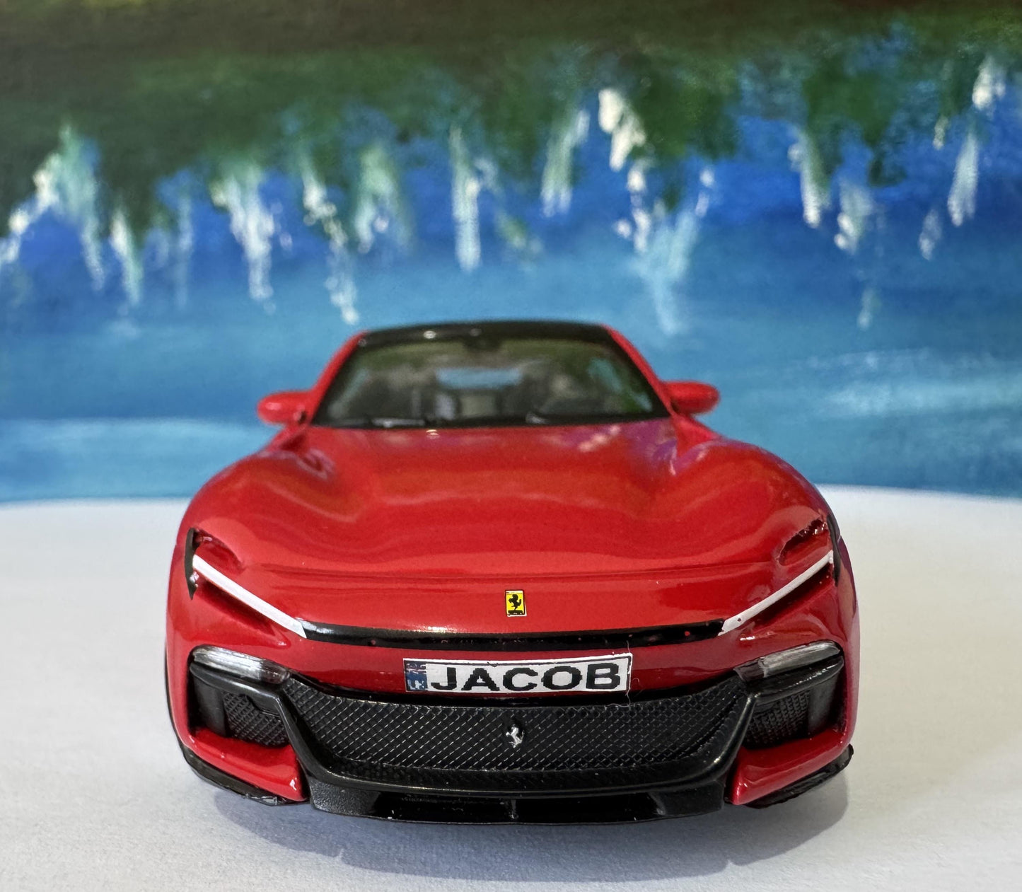Ferrari Purosangue 1:43 Scale Diecast Model - Custom Name Plate | Personalized Collectible Car | Gift for Ferrari Fans, man, boy Boxed