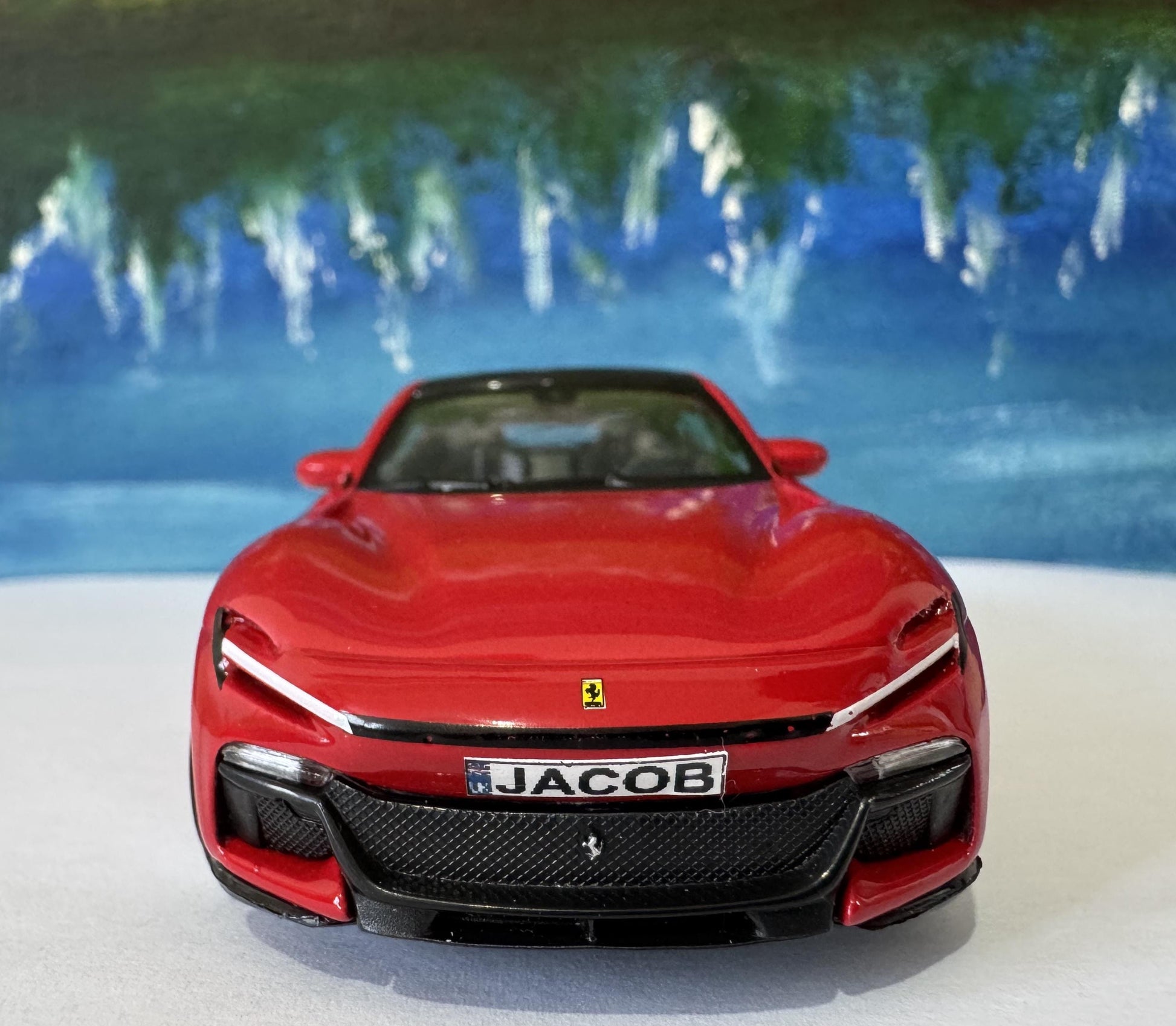 Ferrari Purosangue 1:43 Scale Diecast Model - Custom Name Plate | Personalized Collectible Car | Gift for Ferrari Fans, man, boy Boxed