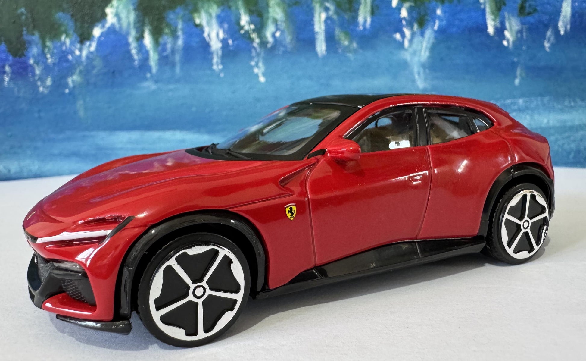 Ferrari Purosangue 1:43 Scale Diecast Model - Custom Name Plate | Personalized Collectible Car | Gift for Ferrari Fans, man, boy Boxed