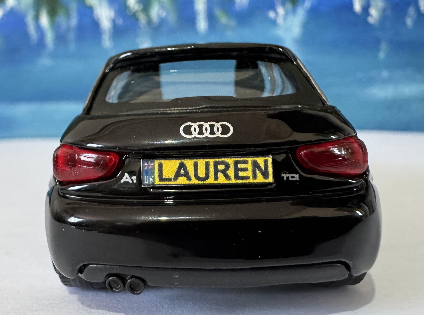 Personalized Audi A1 Toy Car Model – 1:43 Scale – Custom Plates – Gift for Boy, Girl, Dad, Mom, Uncle, Grandad, Brother – Birthday Present