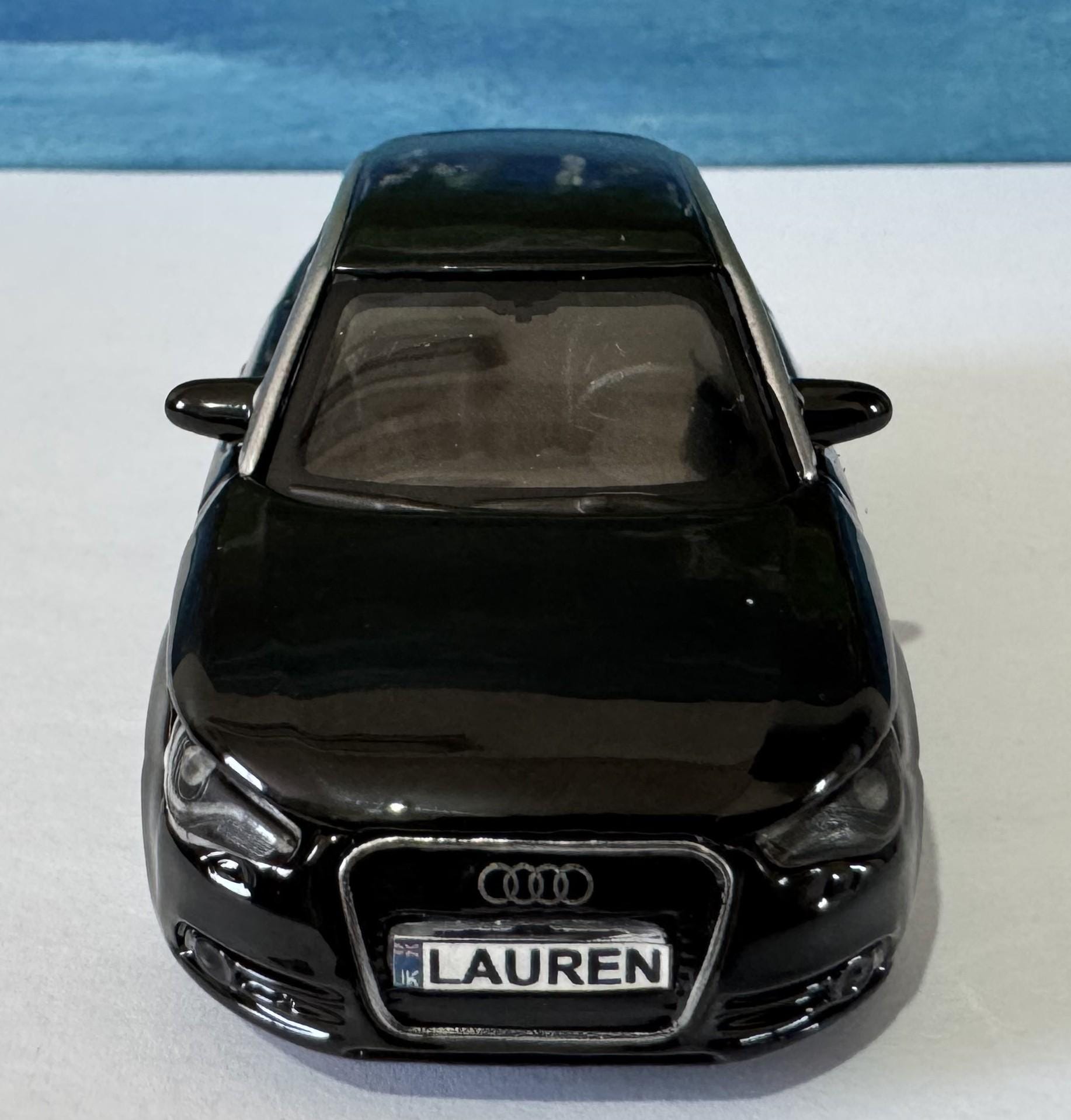 Personalized Audi A1 Toy Car Model – 1:43 Scale – Custom Plates – Gift for Boy, Girl, Dad, Mom, Uncle, Grandad, Brother – Birthday Present