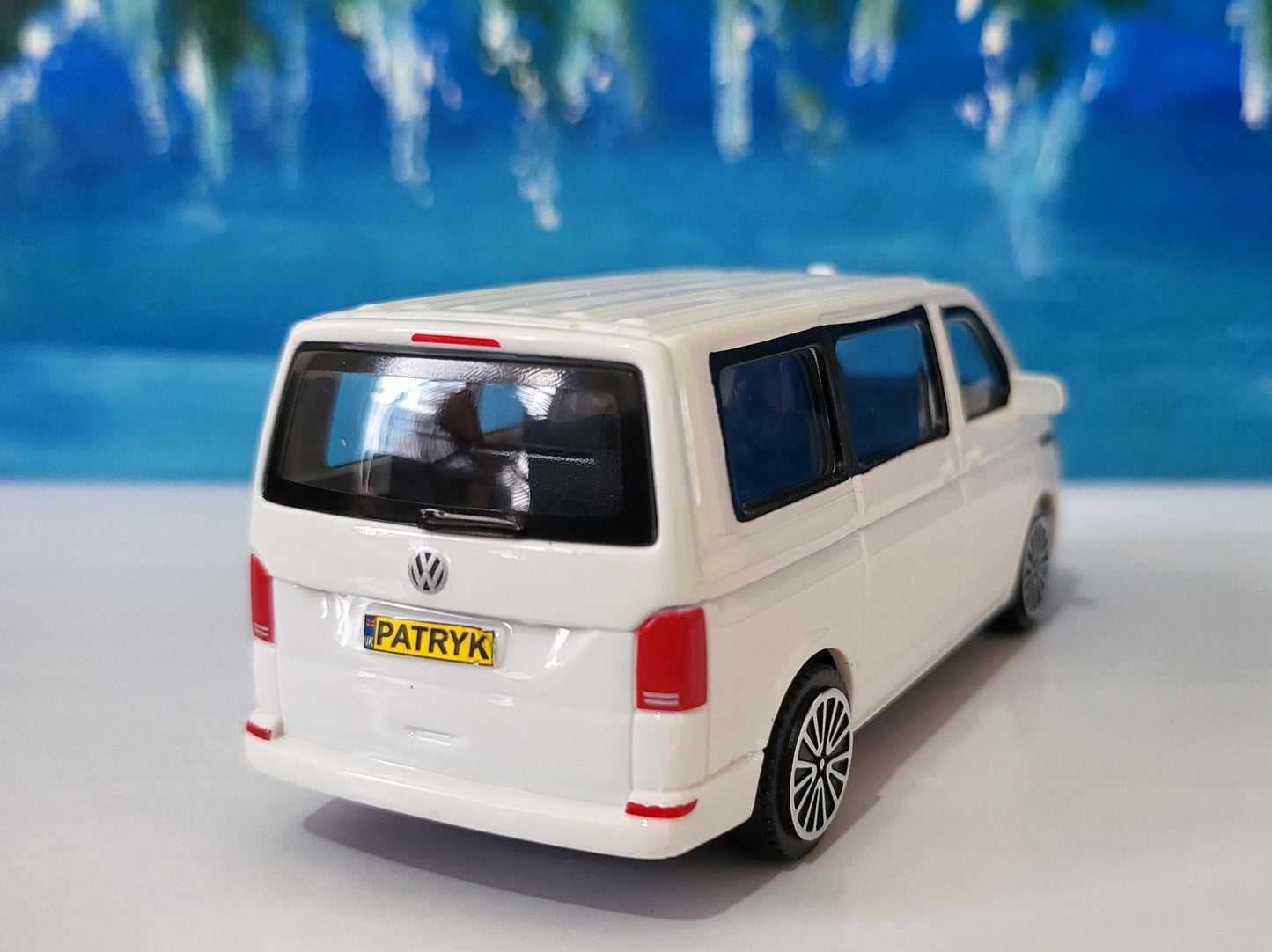 Personalised Name Plate VW T6.1 Crew Van Toy Car – 1:43 Scale | Gift for Kids & Adults | Dad Mom Grandad | Birthday Easter | Boxed