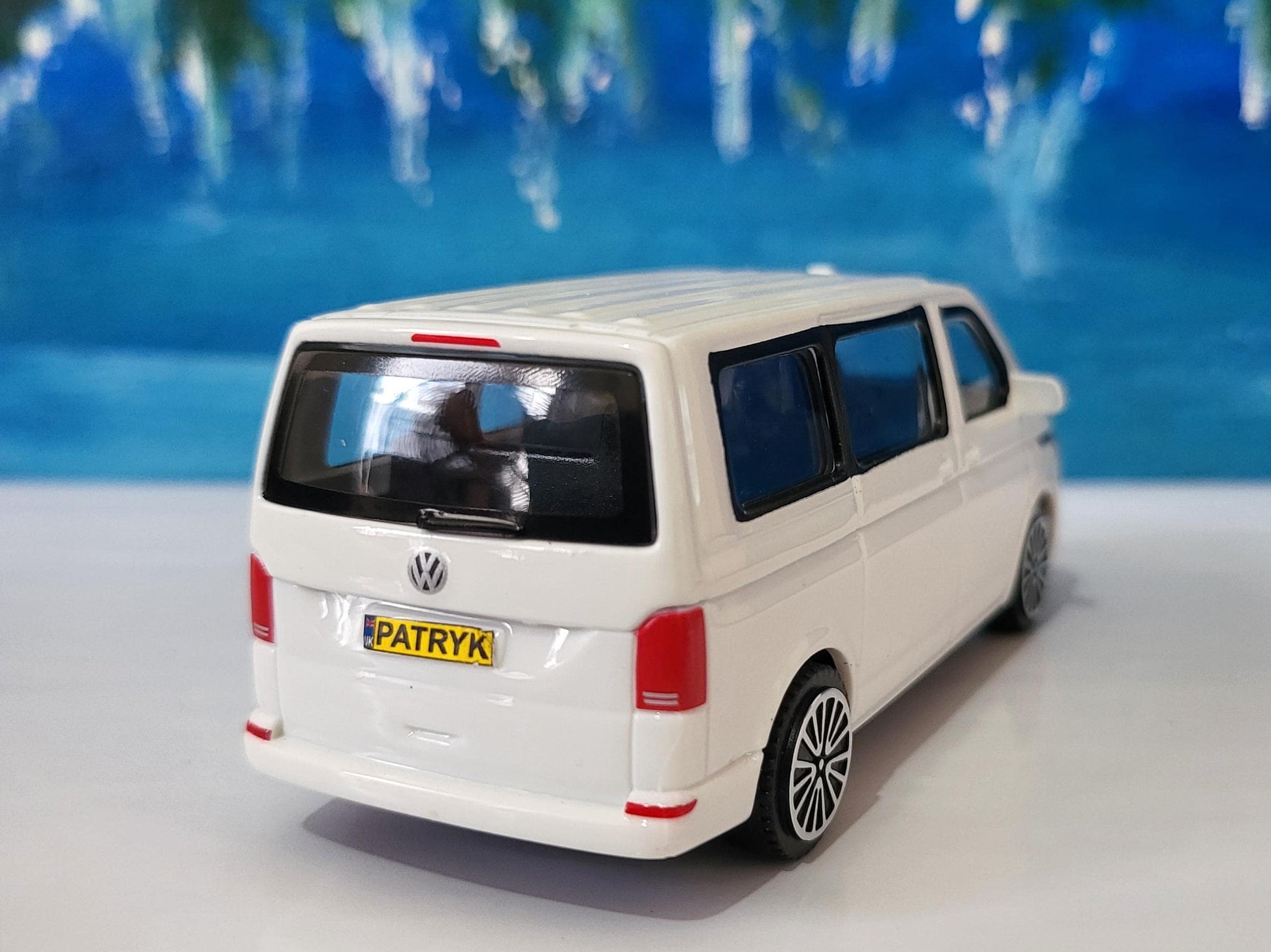 Personalised Name Plate VW T6.1 Crew Van Toy Car – 1:43 Scale | Gift for Kids & Adults | Dad Mom Grandad | Birthday Easter | Boxed