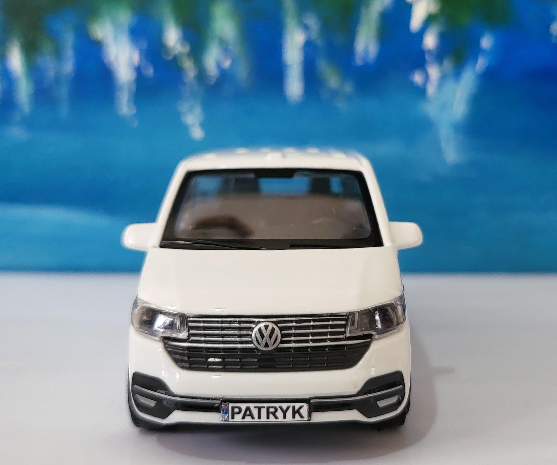 Personalised Name Plate VW T6.1 Crew Van Toy Car – 1:43 Scale | Gift for Kids & Adults | Dad Mom Grandad | Birthday Easter | Boxed
