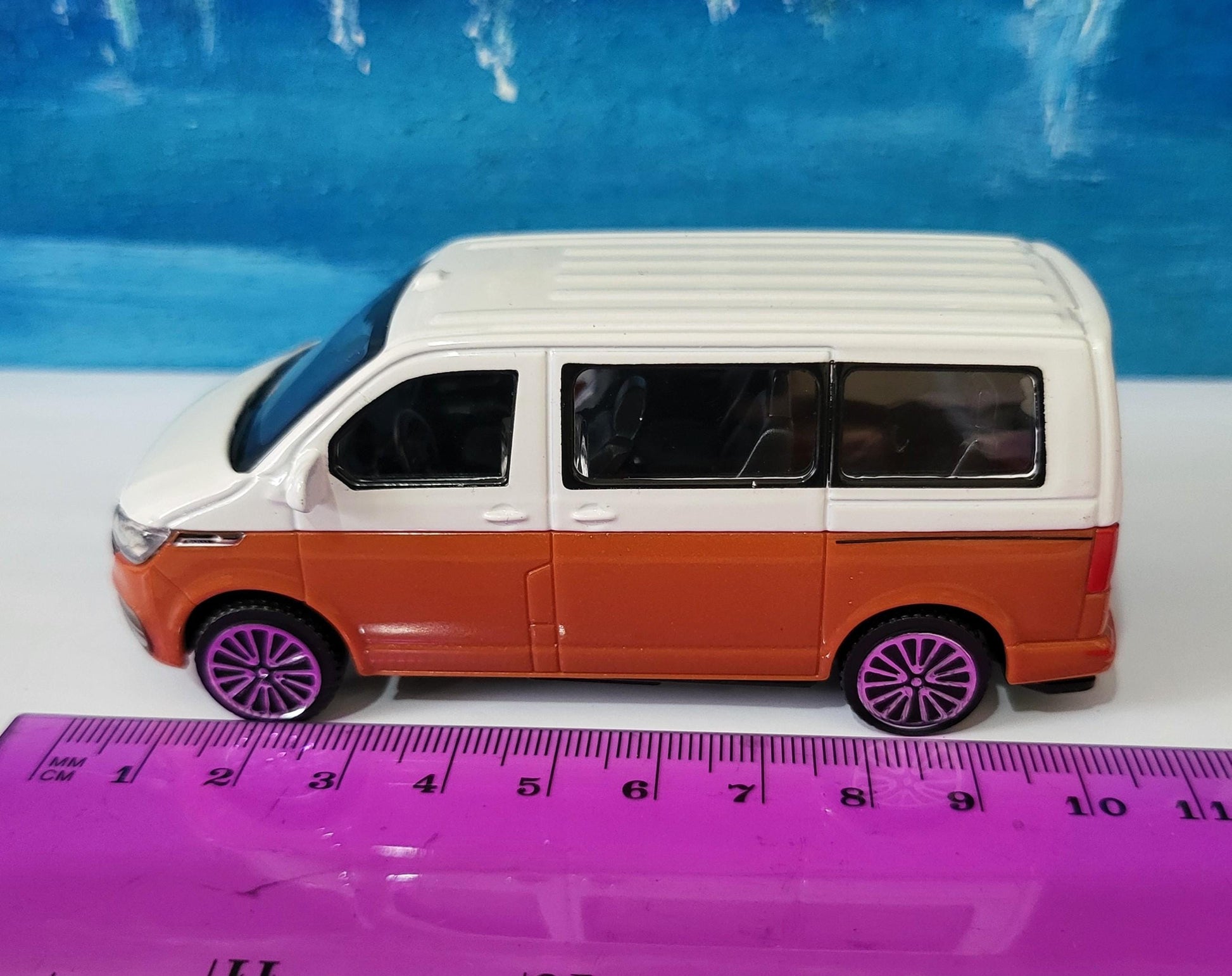 Personalised Name Plate VW T6.1 Transporter Van Toy Car – 1:43 Scale | Gift for Kids & Adults | Dad Mom Grandad | Birthday Easter | Boxed