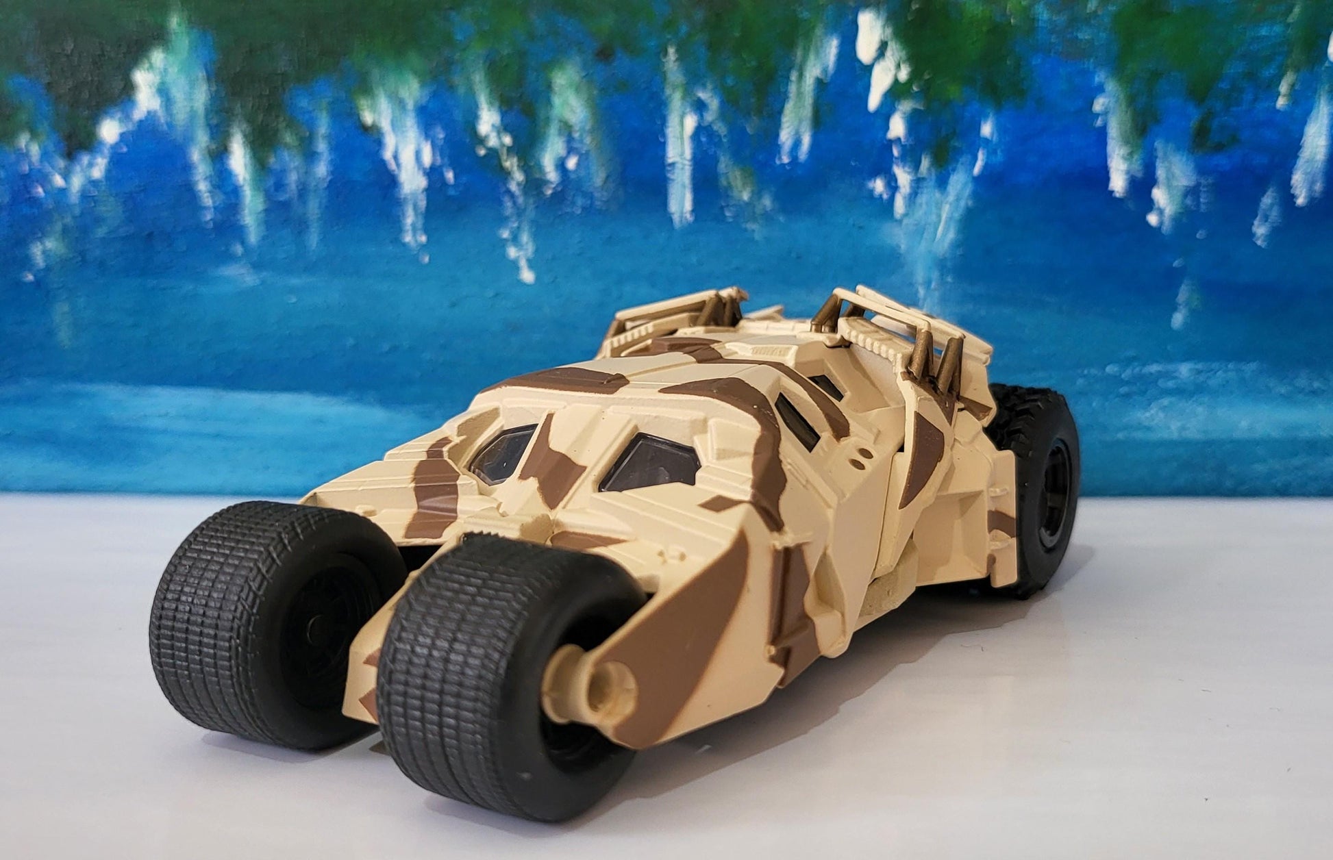 Metal Jada Tumbler Batmobile – The Dark Knight | Diecast CAMO Model Car | Batman Gift for Him Boy | Collectible Toy | DC Comics Fan Boxed