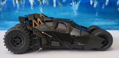 Metal Jada Tumbler Batmobile – The Dark Knight | Diecast Black Model Car | Batman Gift for Him Boy | Collectible Toy | DC Comics Fan Boxed