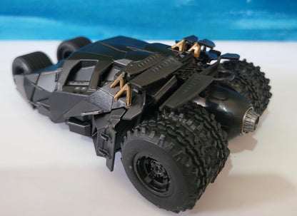Metal Jada Tumbler Batmobile – The Dark Knight | Diecast Black Model Car | Batman Gift for Him Boy | Collectible Toy | DC Comics Fan Boxed