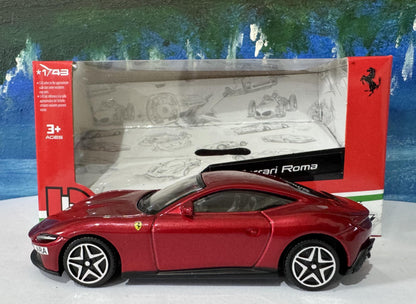 Ferrari Roma 1:43 Scale Diecast Model Personalized name Plate, Collectible Car | Gift for Ferrari Fans, man, boy, girl, kids, youth Boxed