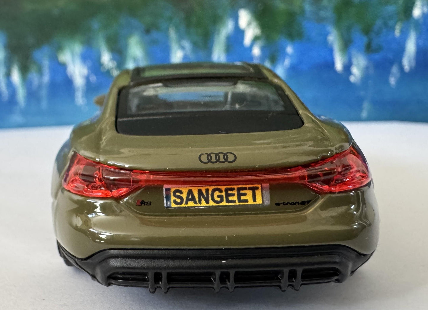 Personalized Name Plate for Audi RS e-tron GT 2022 1:43 Toy Car – Custom Gift for Boy, Girl, Dad, Uncle, Brother, Grandad – New Boxed