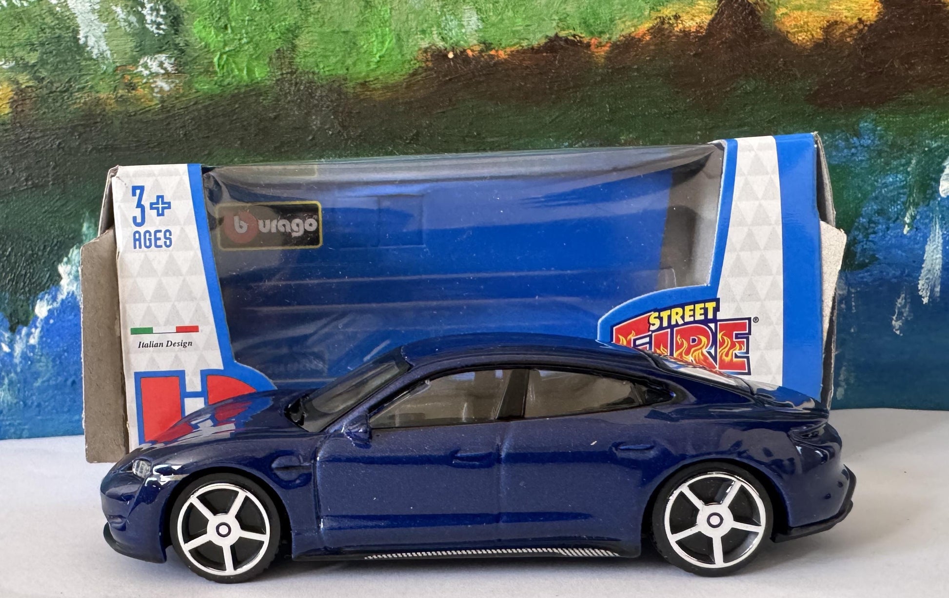 Porsche Taycan Toy Car – Personalised Plates – 1:43 Scale Diecast Model – Gift for Kids or Adults – Birthday or Christmas – New & Boxed