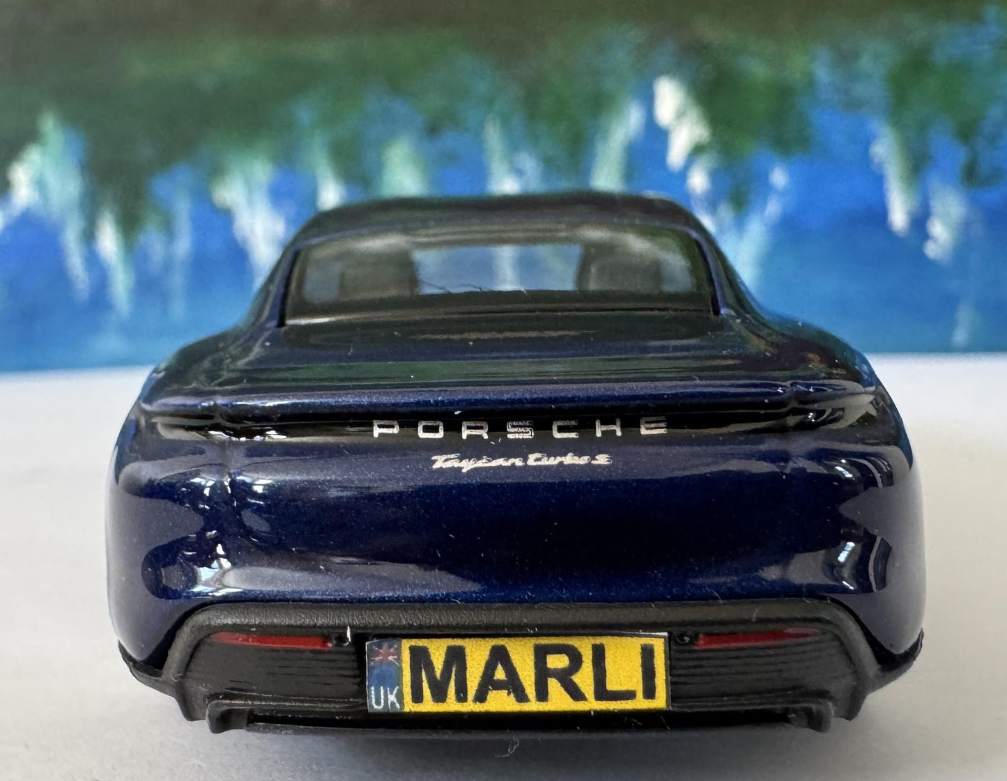 Porsche Taycan Toy Car – Personalised Plates – 1:43 Scale Diecast Model – Gift for Kids or Adults – Birthday or Christmas – New & Boxed