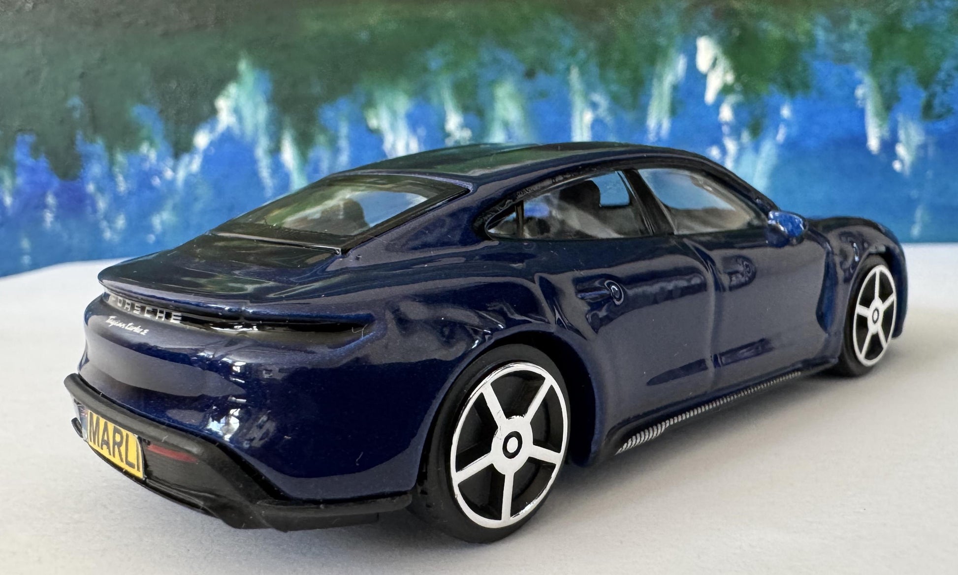 Porsche Taycan Toy Car – Personalised Plates – 1:43 Scale Diecast Model – Gift for Kids or Adults – Birthday or Christmas – New & Boxed