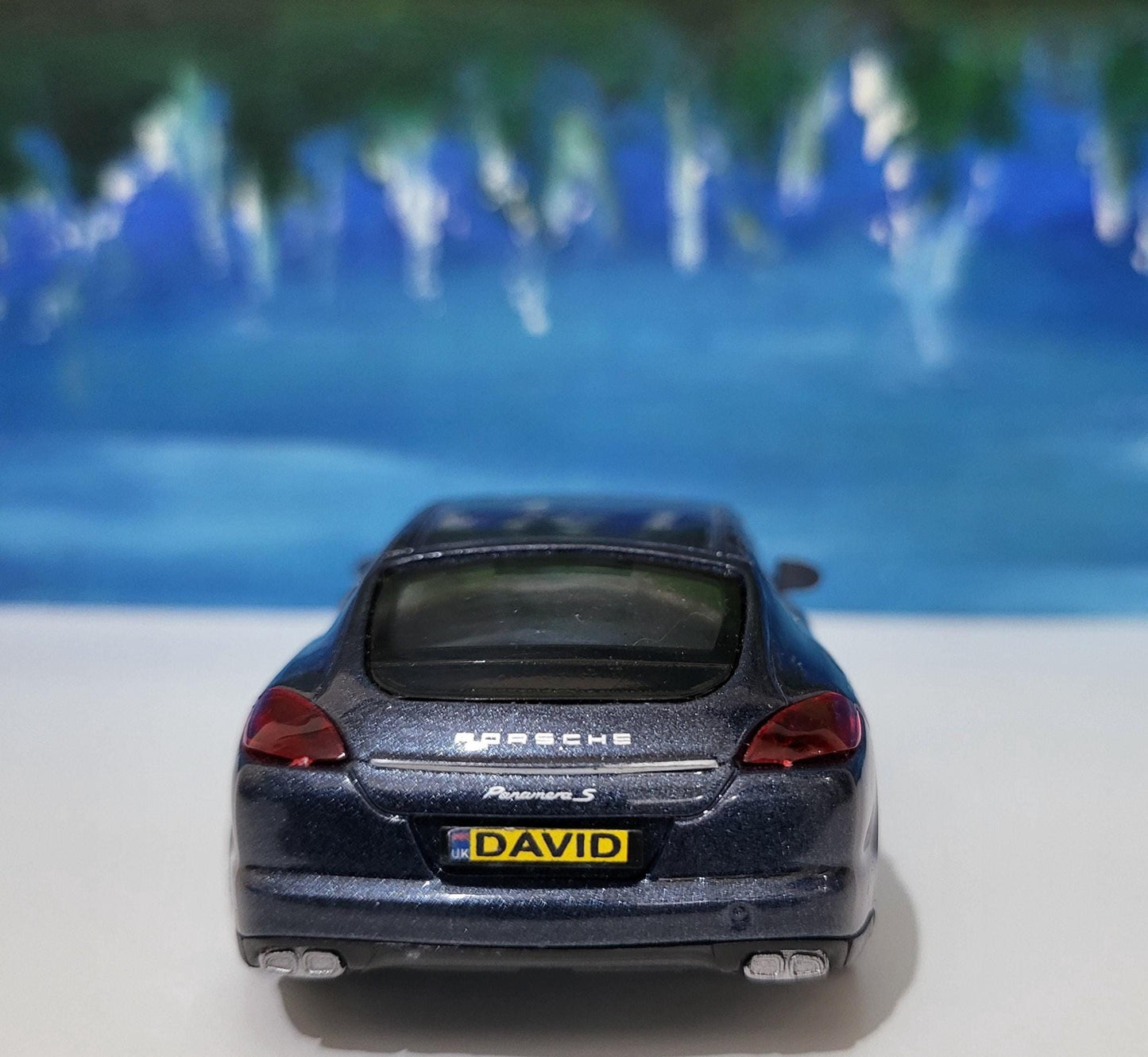 PERSONALISED Porsche Panamera S 1:34 Model - Custom Name Plates - New Boxed Gift for Dad, Boy, Uncle - Birthday Christmas Present die-cast