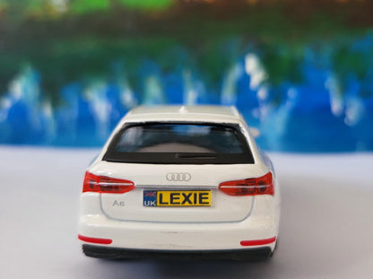 Personalized Audi A6 Toy Car Model – 1:43 Scale – Custom Plates – Gift for Boy, Girl, Dad, Mom, Uncle, Grandad, Brother – Birthday Present