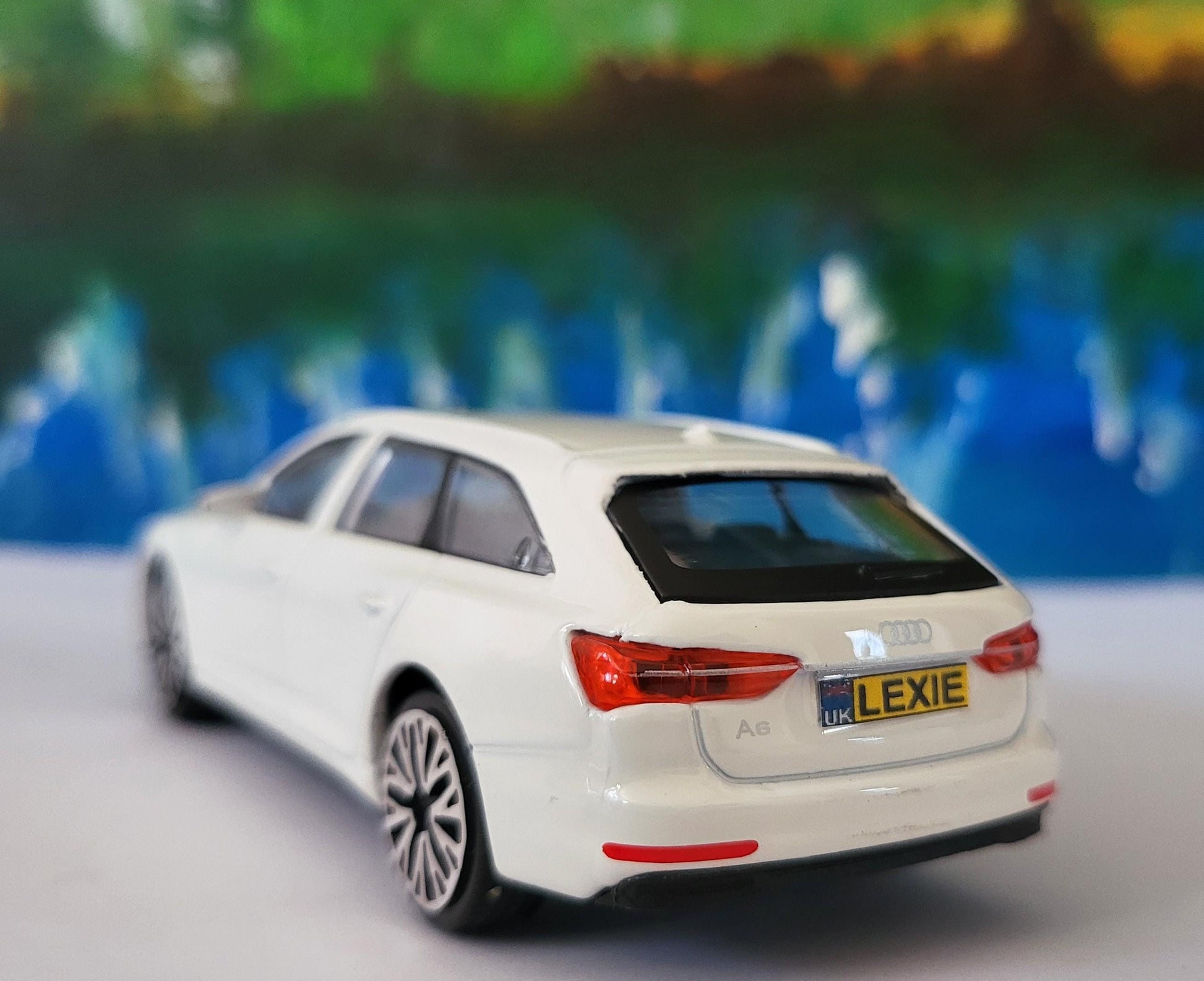 Personalized Audi A6 Toy Car Model – 1:43 Scale – Custom Plates – Gift for Boy, Girl, Dad, Mom, Uncle, Grandad, Brother – Birthday Present
