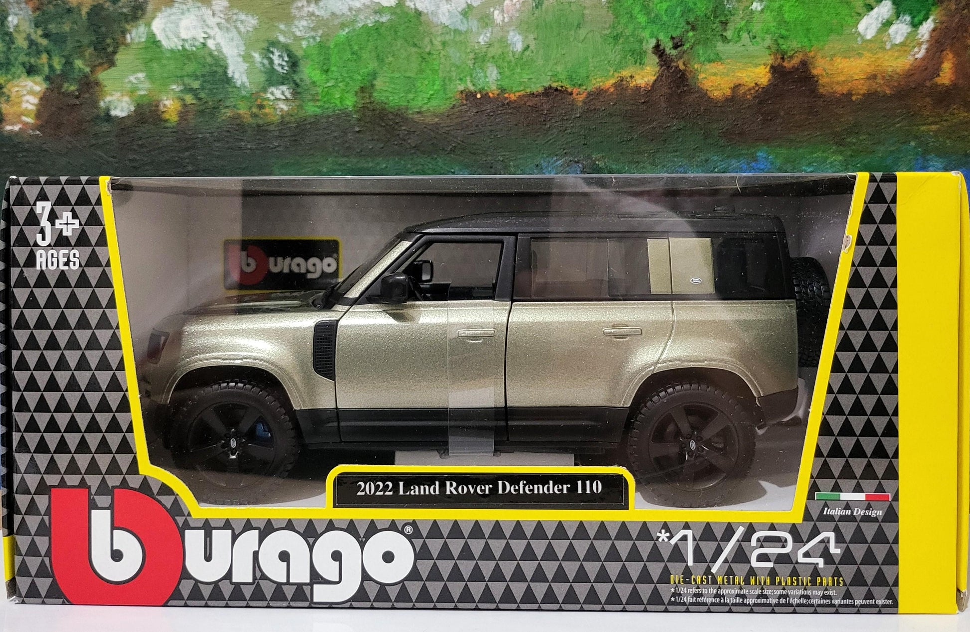 PERSONALISED PLATES licensed Land rover Defender 110 1:24 Scale Car Model boy girl dad mom uncle grandad brother birthday Easter gift Boxed