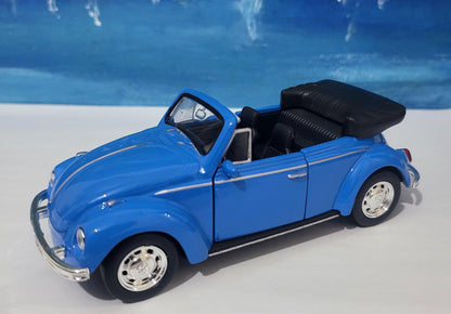 Personalised VW Volkswagen Beetle Convertible Toy Car, 1:34 Scale Model–Gift for Boy, Girl, Dad, Mom, Grandad, Birthday - Easter gift Boxed