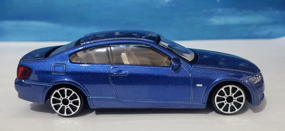 PERSONALISED PLATES Blue BMW 335I Toy Car Model boy girl dad mom uncle grandad brother Easter birthday gift present New! Boxed