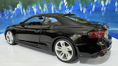 Personalized Audi RS 5 Coupe Toy Car 1:24 | Opening Doors | Gift for Dad, mom, girl or Boy | Boxed Collectible Model, High Detailed. Black