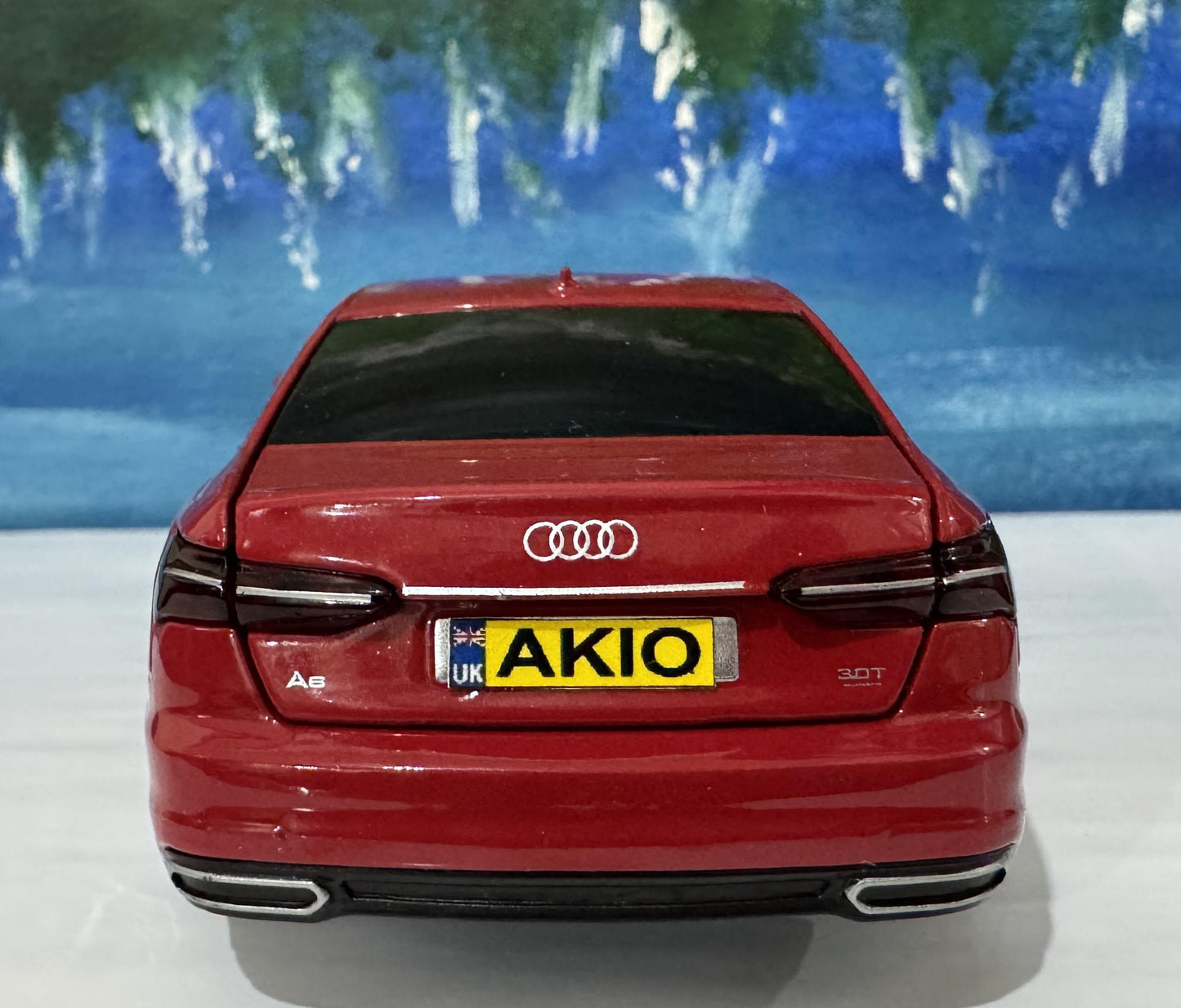 Personalized Audi A6 Toy Car 1:32 | Light and Sound | Opening Doors, Hood & Trunk | Gift for Dad, mom, girl or Boy | Boxed Collectible Model