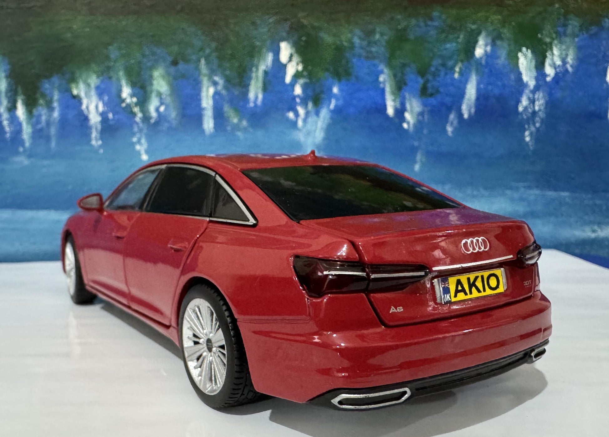 Personalized Audi A6 Toy Car 1:32 | Light and Sound | Opening Doors, Hood & Trunk | Gift for Dad, mom, girl or Boy | Boxed Collectible Model
