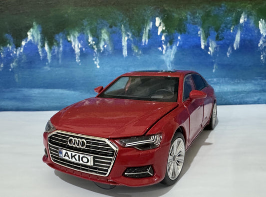 Personalized Audi A6 Toy Car 1:32 | Light and Sound | Opening Doors, Hood & Trunk | Gift for Dad, mom, girl or Boy | Boxed Collectible Model