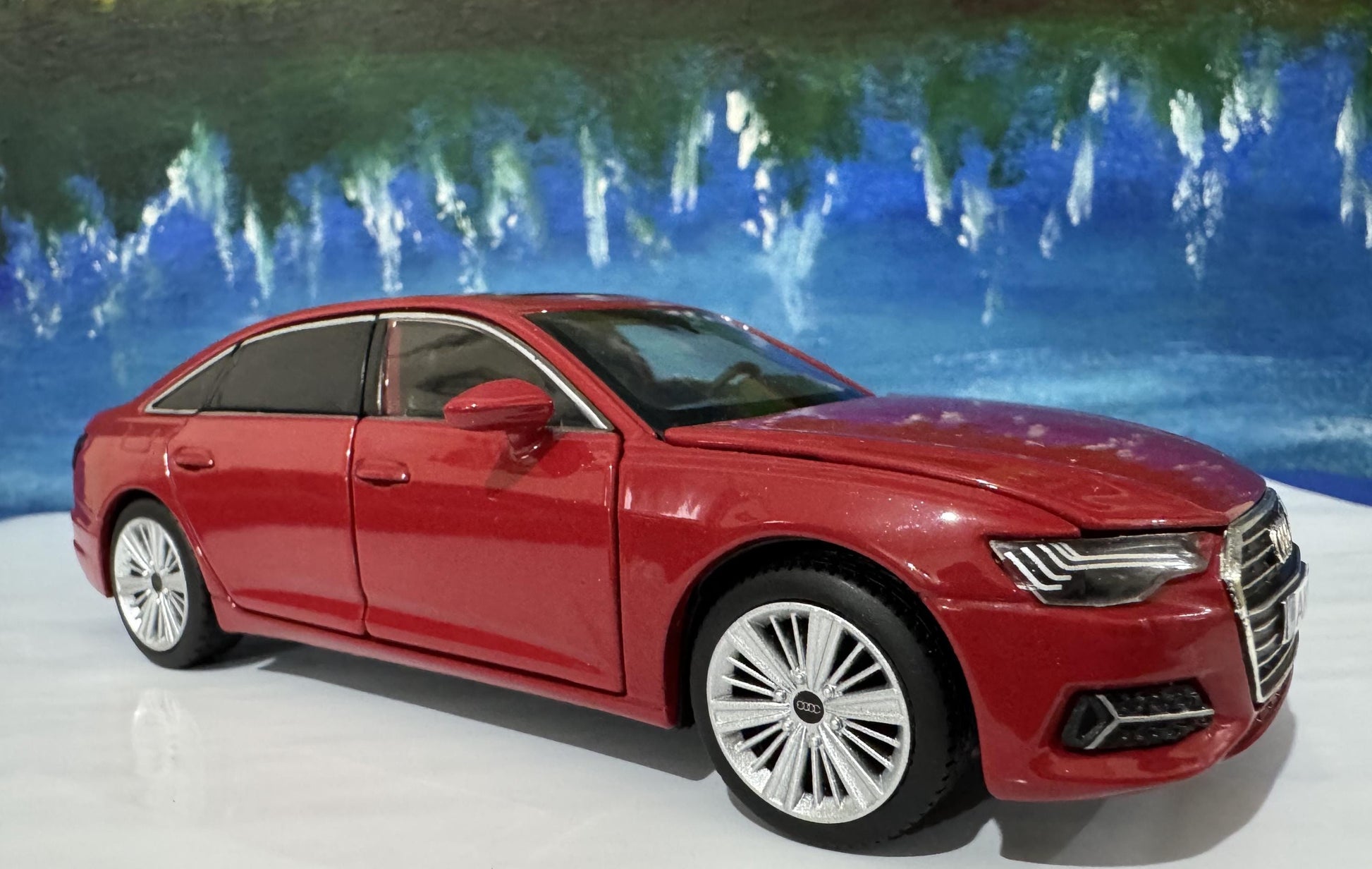 Personalized Audi A6 Toy Car 1:32 | Light and Sound | Opening Doors, Hood & Trunk | Gift for Dad, mom, girl or Boy | Boxed Collectible Model