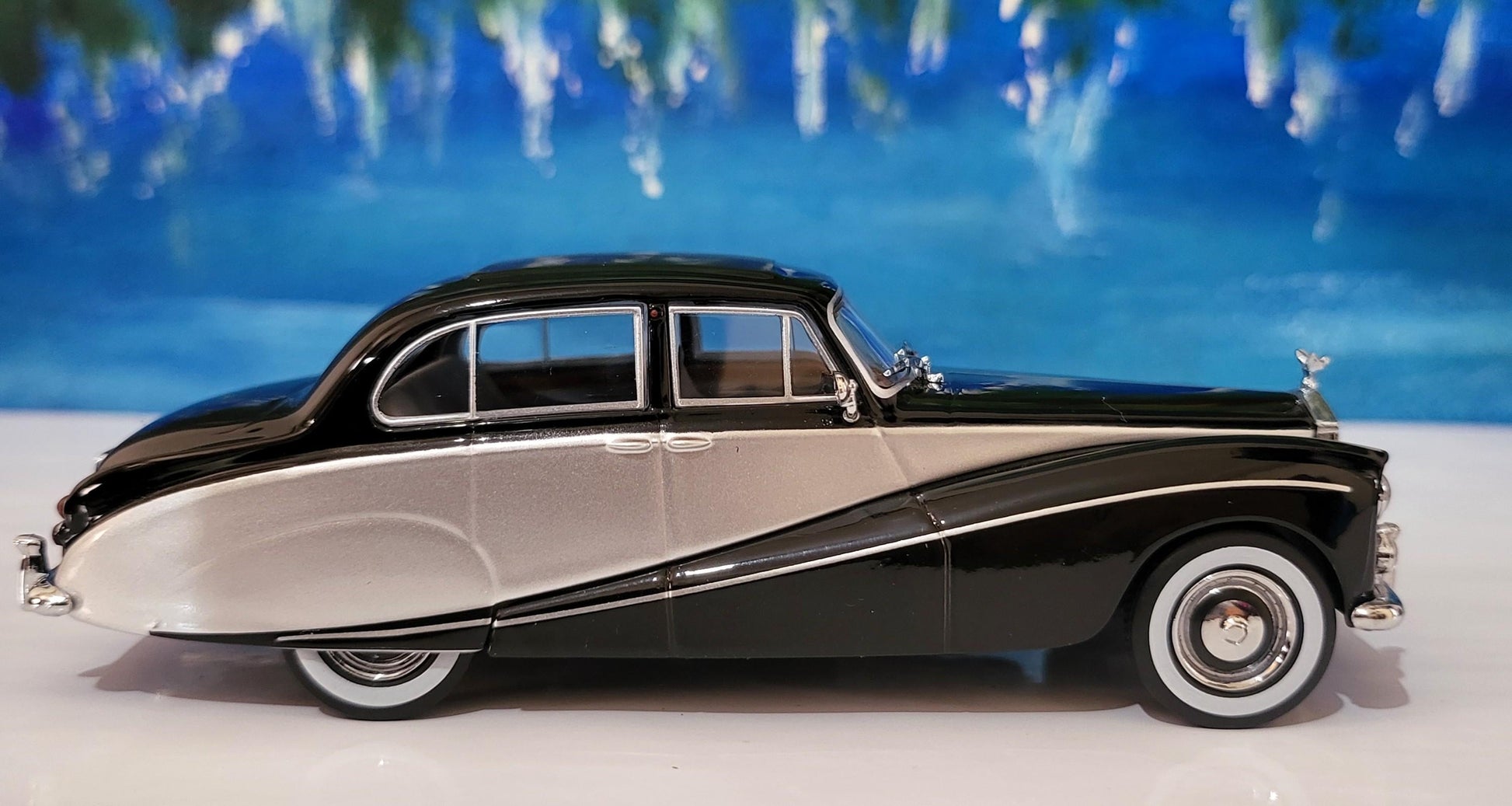 Rolls-Royce Hooper Express Black Model Car – Custom personalized Name Plate – Diecast Gift for Him or Her – Birthday or Christmas – Boxed
