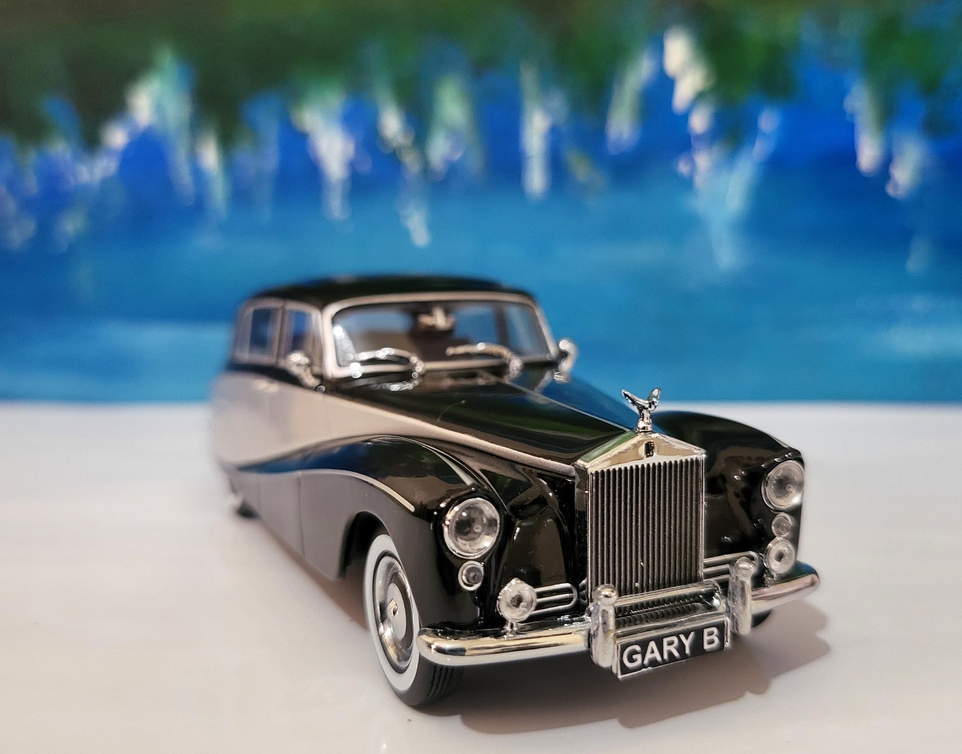 Rolls-Royce Hooper Express Black Model Car – Custom personalized Name Plate – Diecast Gift for Him or Her – Birthday or Christmas – Boxed