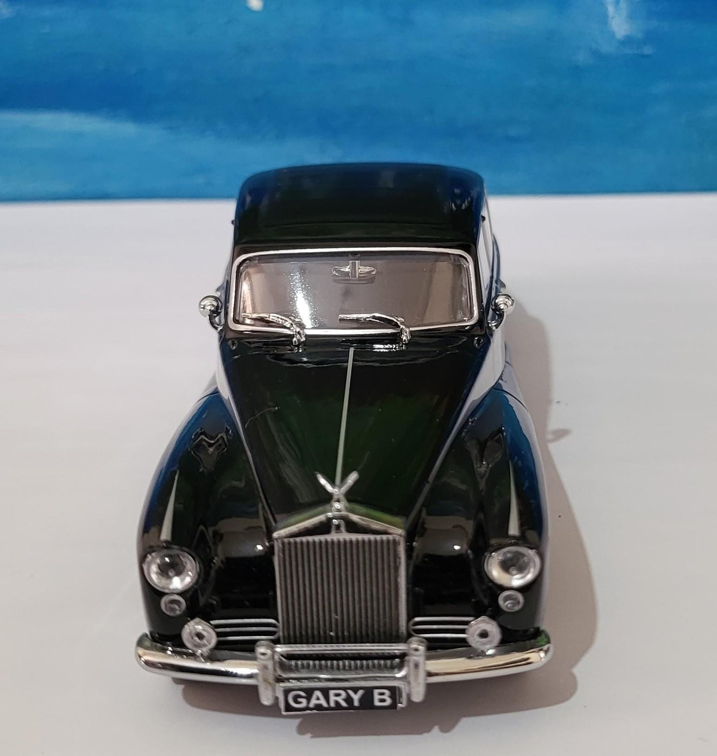 Rolls-Royce Hooper Express Black Model Car – Custom personalized Name Plate – Diecast Gift for Him or Her – Birthday or Christmas – Boxed