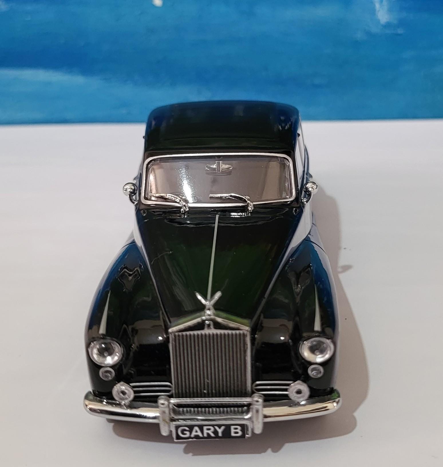 Rolls-Royce Hooper Express Black Model Car – Custom personalized Name Plate – Diecast Gift for Him or Her – Birthday or Christmas – Boxed