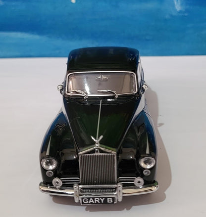Rolls-Royce Hooper Express Black Model Car – Custom personalized Name Plate – Diecast Gift for Him or Her – Birthday or Christmas – Boxed