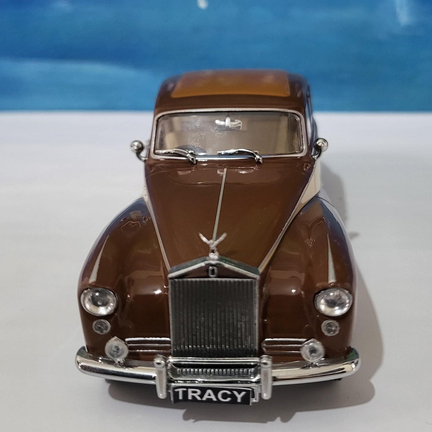 Rolls-Royce Hooper Express Brown Model Car – Custom personalized Name Plate – Diecast Gift for Him or Her – Birthday or Christmas – Boxed