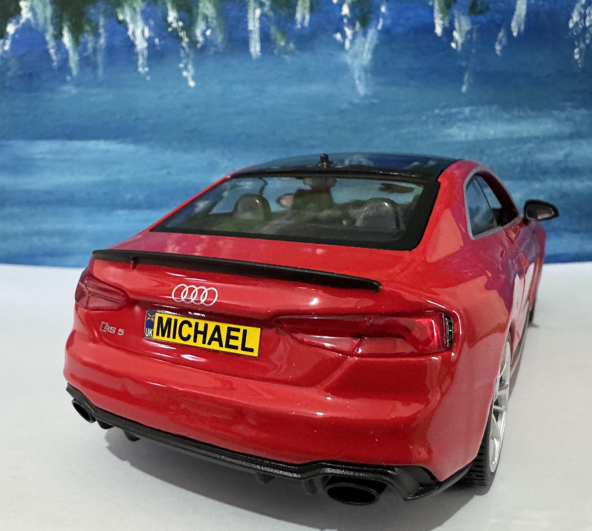 Personalized Audi RS 5 Coupe Toy Car 1:24 | Opening Doors | Gift for Dad, mom, girl or Boy | Boxed Collectible Model, High Detailed.