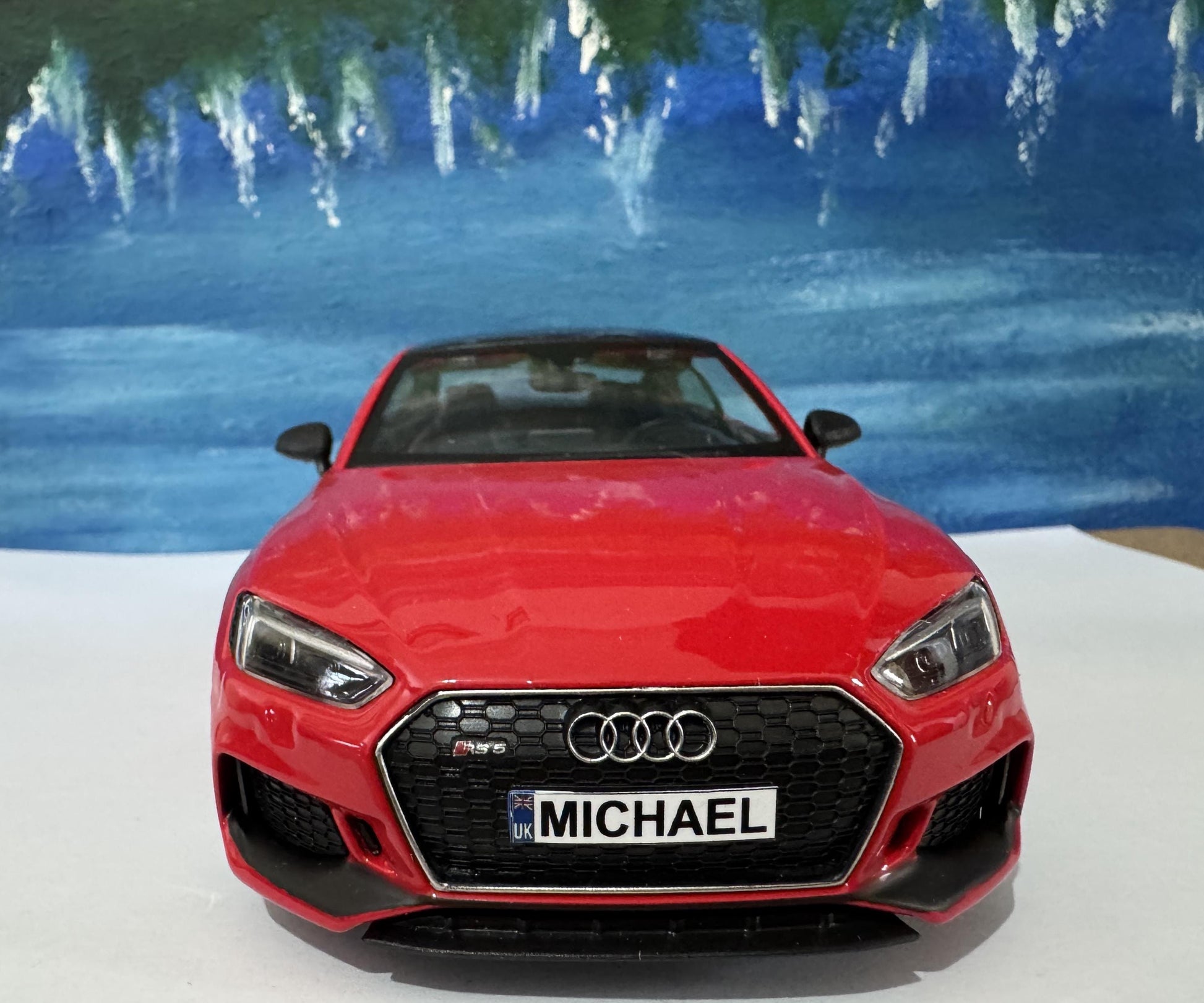 Personalized Audi RS 5 Coupe Toy Car 1:24 | Opening Doors | Gift for Dad, mom, girl or Boy | Boxed Collectible Model, High Detailed.