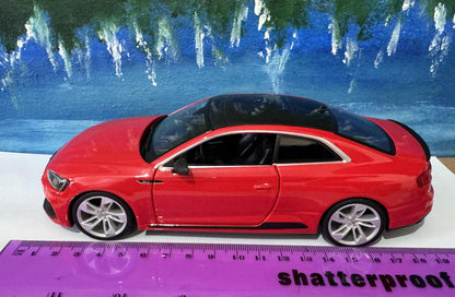 Personalized Audi RS 5 Coupe Toy Car 1:24 | Opening Doors | Gift for Dad, mom, girl or Boy | Boxed Collectible Model, High Detailed.
