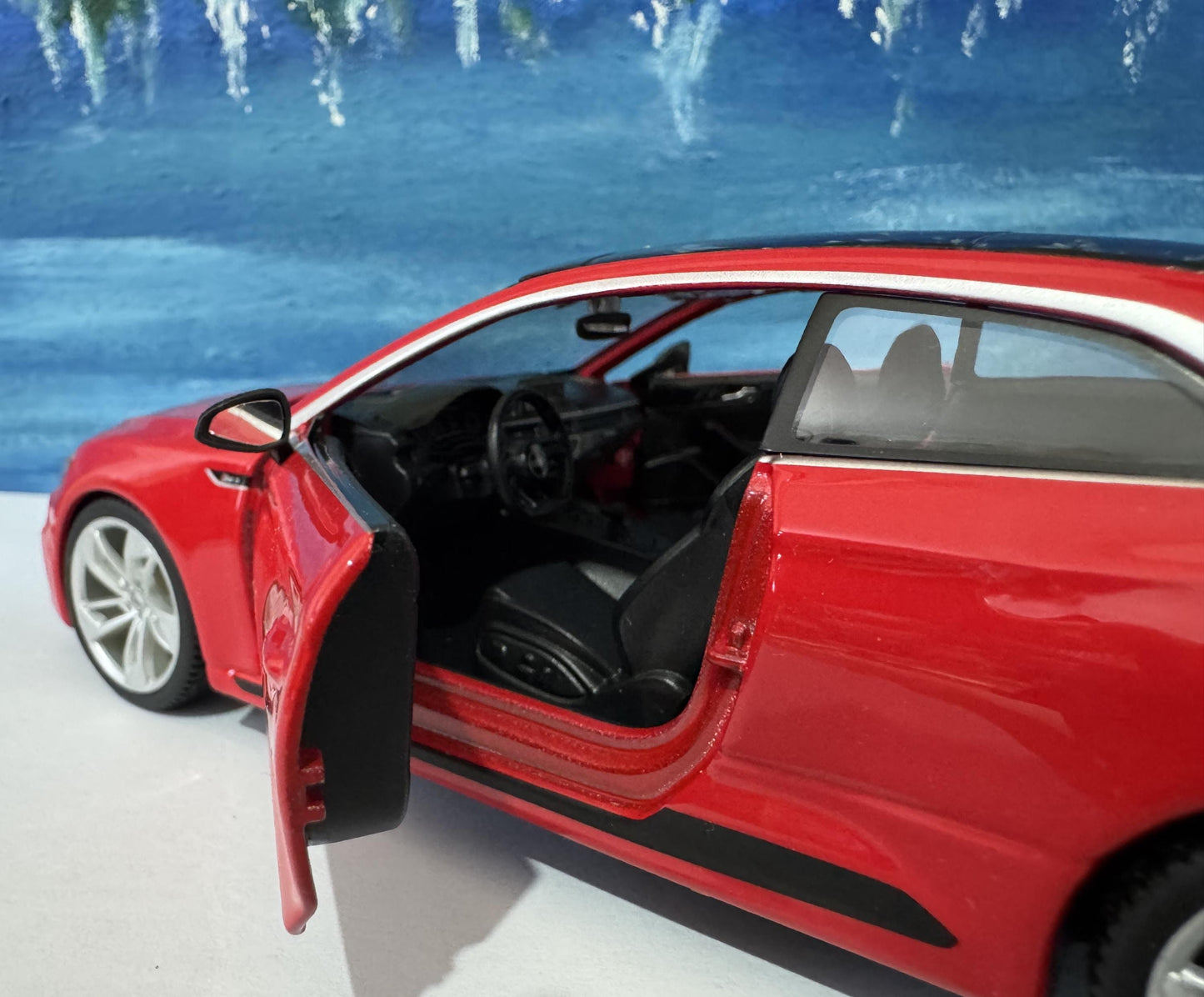 Personalized Audi RS 5 Coupe Toy Car 1:24 | Opening Doors | Gift for Dad, mom, girl or Boy | Boxed Collectible Model, High Detailed.