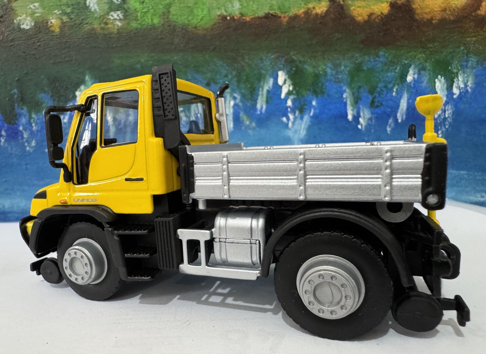 Mercedes-Benz Personalized Name Plate 1:43 MB Unimog U400 U423 RoRail | O Gauge Road-Rail Model | Gift for Boys, Men, Uncle Boxed