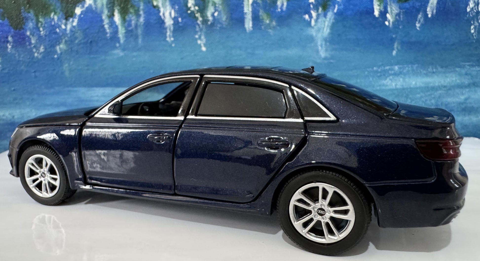 Personalized Audi A4 Toy Car 1:32, Light and Sound | Opening Doors, Hood & Trunk | Gift for Dad, mom, girl or Boy | Boxed Collectible Model
