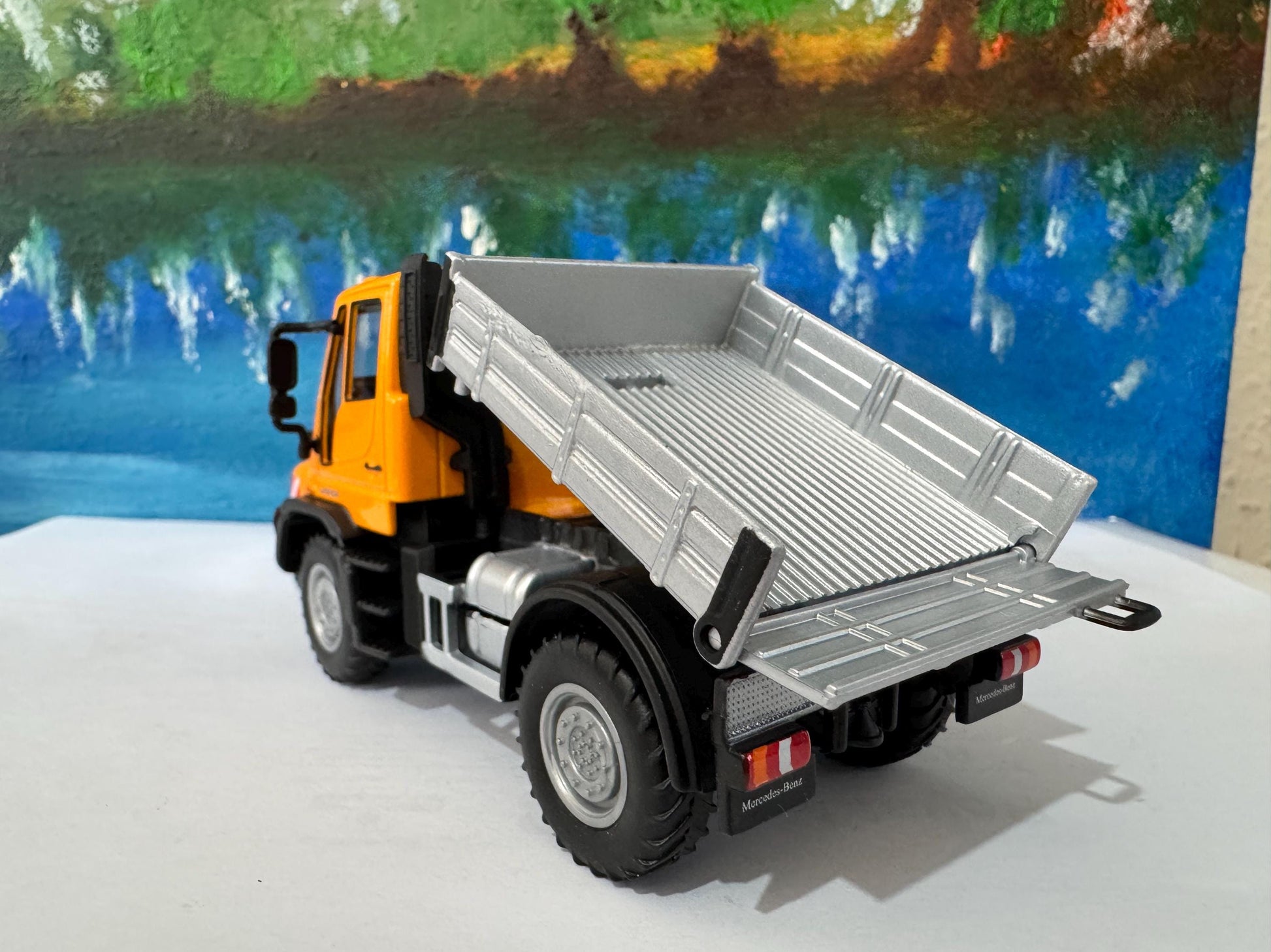 Mercedes-Benz Personalized Name Plate 1:43 MB Unimog U400 U423 RoRail | O Gauge Road-Rail Model | Gift for Boys, Men, Uncle Boxed