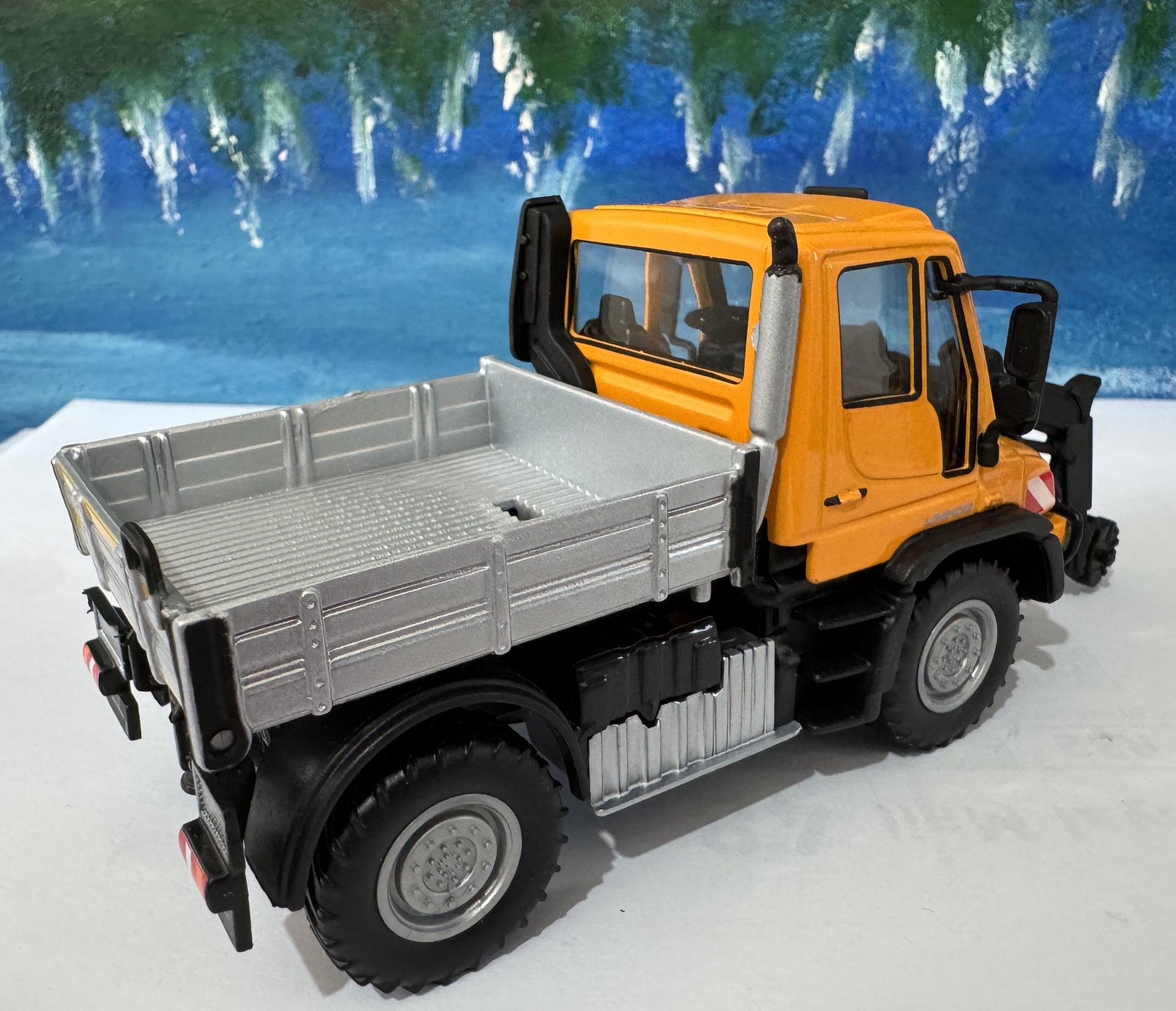 Mercedes-Benz Personalized Name Plate 1:43 MB Unimog U400 U423 RoRail | O Gauge Road-Rail Model | Gift for Boys, Men, Uncle Boxed