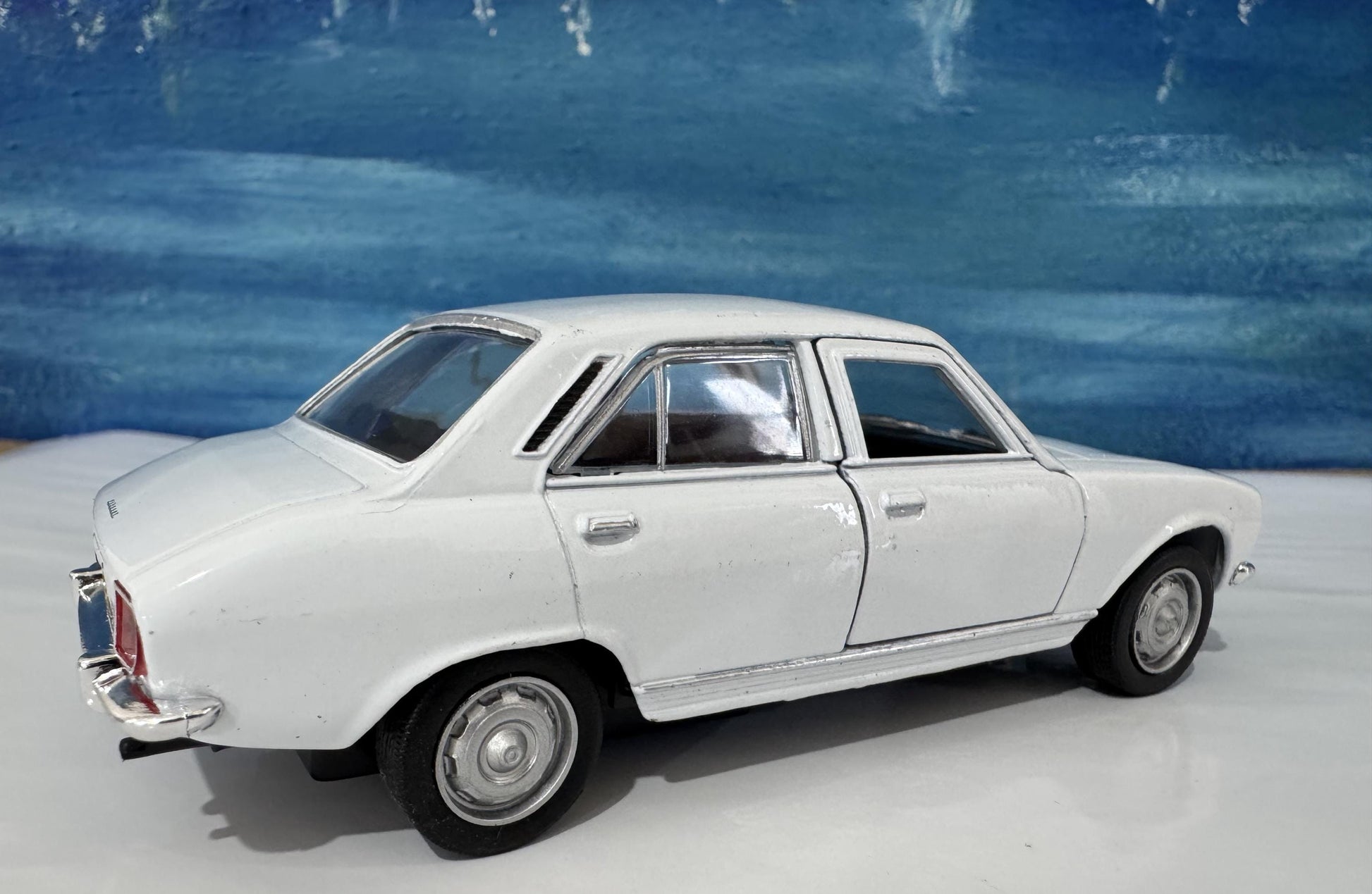 Custom 1975 Peugeot 504 Diecast Car with Personalized Name Plate | Vintage Classic Model Gift for Dad Mom Uncle | Boxed Collectible