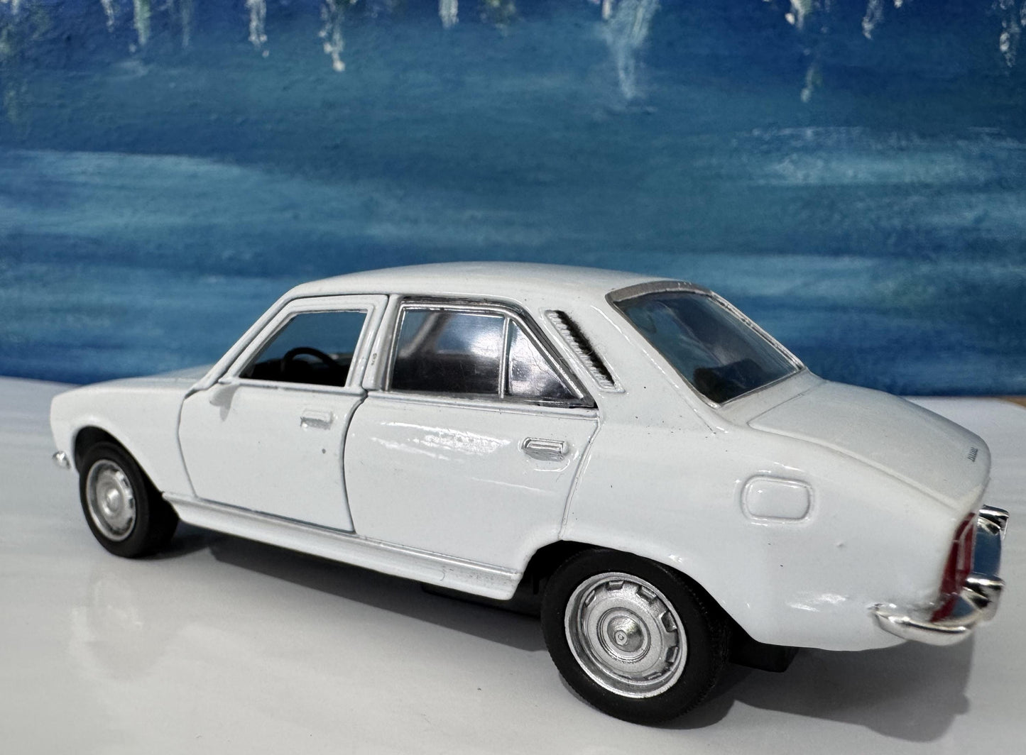 Custom 1975 Peugeot 504 Diecast Car with Personalized Name Plate | Vintage Classic Model Gift for Dad Mom Uncle | Boxed Collectible