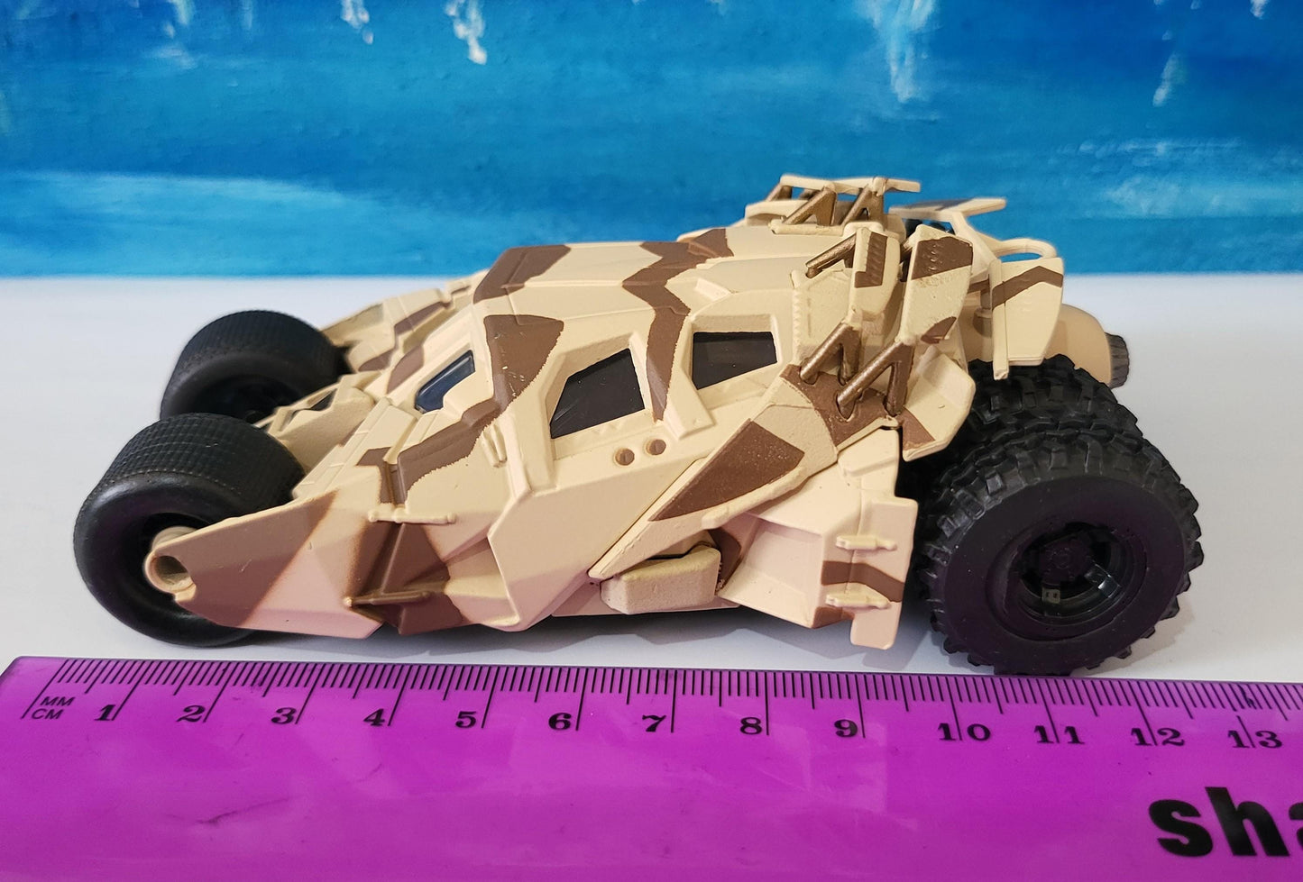 Metal Jada Tumbler Batmobile – The Dark Knight | Diecast CAMO Model Car | Batman Gift for Him Boy | Collectible Toy | DC Comics Fan Boxed
