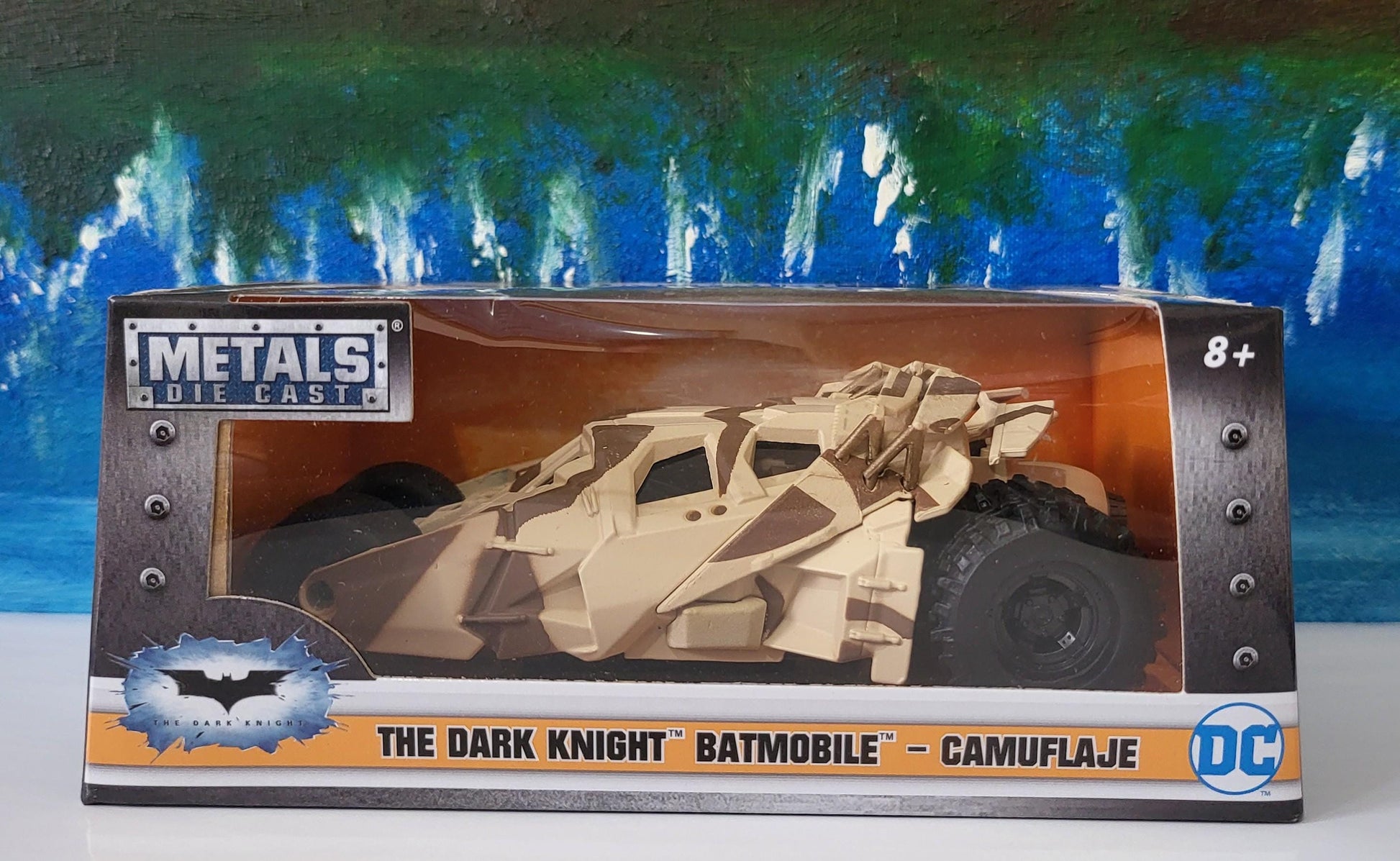 Metal Jada Tumbler Batmobile – The Dark Knight | Diecast CAMO Model Car | Batman Gift for Him Boy | Collectible Toy | DC Comics Fan Boxed