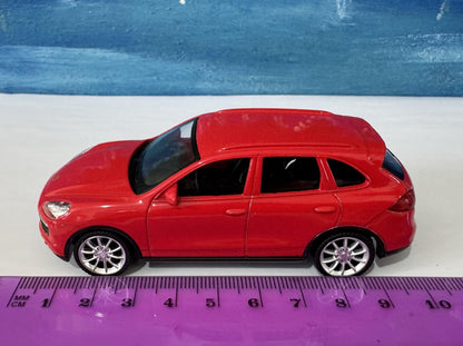 Personalised RMZ City Porsche Cayenne Turbo 1:43 Toy Car – Custom Plate – Gift for Boy Girl Dad Grandad – Birthday or Xmas - New Red Colour
