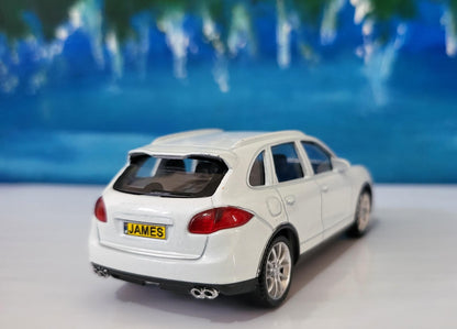 Personalised RMZ City Porsche Cayenne Turbo 1:43 Toy Car – Custom Plate – Gift for Boy Girl Dad Grandad – Birthday or Xmas - New Red Colour