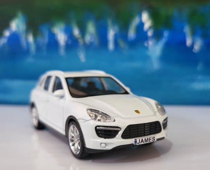 Personalised RMZ City Porsche Cayenne Turbo 1:43 Toy Car – Custom Plate – Gift for Boy Girl Dad Grandad – Birthday or Xmas - New Red Colour